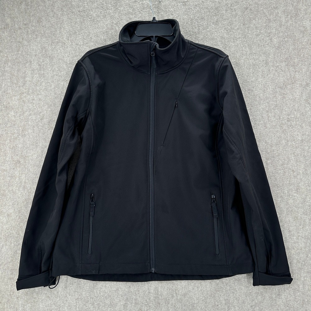 Iceburg Black Softshell Jacket Full Zip Casual Outerwear Men Size‎ L